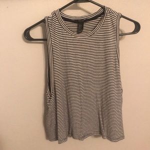 Sleeveless striped tank top